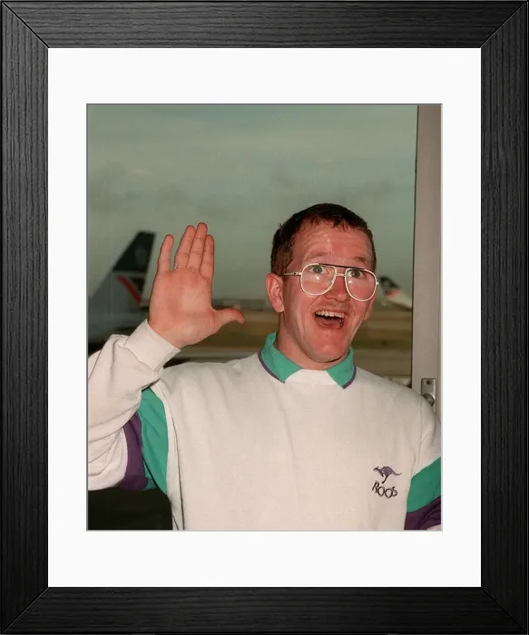 Framed Print : Eddie The Eagle Edwards January 1990 Framed Print : Eddie The Eagle Edwards January 1990