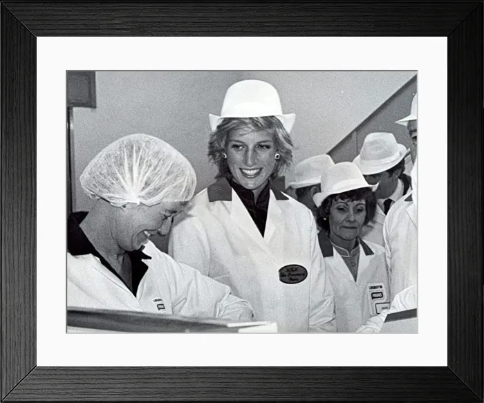 Framed Print : Princess Diana the Princess of Wales. (North East visits) Framed Print : Princess Diana the Princess of Wales. (North East visits)