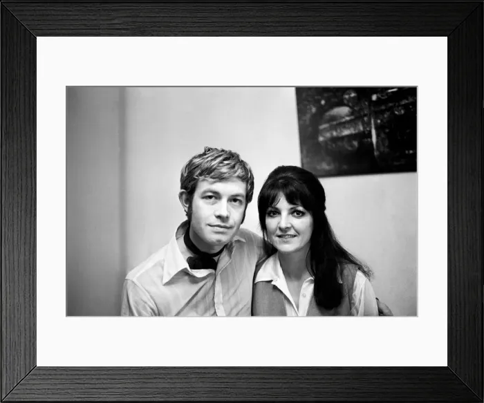 Framed Print : Man and woman in their home. November 1969 Z11262-007