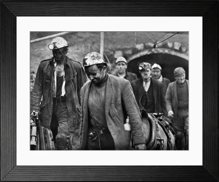 Framed Print : Miners who took part in the BBC2 serial Germinal Framed Print : Miners who took part in the BBC2 serial Germinal