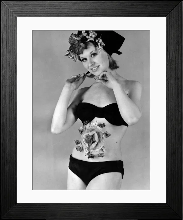 Framed Print : Clothing Beach. June 1965 P018006 Framed Print : Clothing Beach. June 1965 P018006