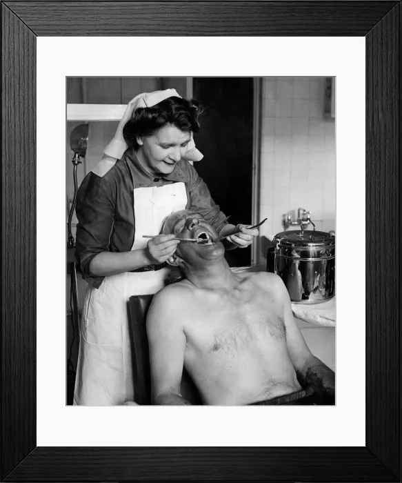 Framed Print : Another pithead medical centre has been opened at Coegnant Colliery in the Llanfi Valley