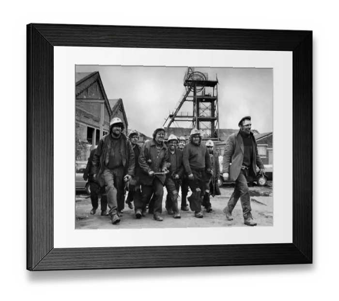 Framed Print : Phtotographs show the miners of Hepton Valley Colliery, near Burnley Framed Print : Phtotographs show the miners of Hepton Valley Colliery, near Burnley