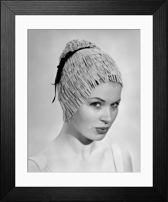 Framed Print : Clothing Beach: Fringe Tiered. This cap is made of tiers of fringe