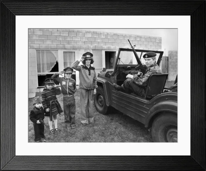 Framed Print : War relic enthusiast mum Monica leads the White army on parade for dads inspection Framed Print : War relic enthusiast mum Monica leads the White army on parade for dads inspection