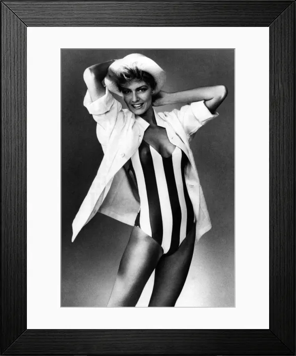 Framed Print : Fashion - Beachwear. Fashion for summer. Forget the winter