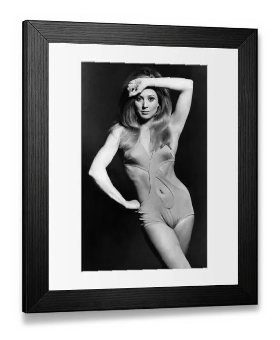 Framed Print : From the back it look like an ordinary bikini, but at the front narrow cross-over panels