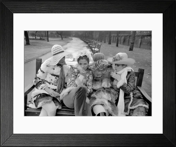 Framed Print : The Millinery Institute of Great Briain presented their spring and summer 70