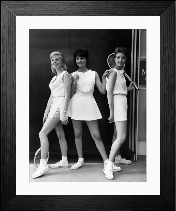 Framed Print : Fashion 1960s: Three match pointers from an Ace. Fashion forecast for Wimbledon Framed Print : Fashion 1960s: Three match pointers from an Ace. Fashion forecast for Wimbledon