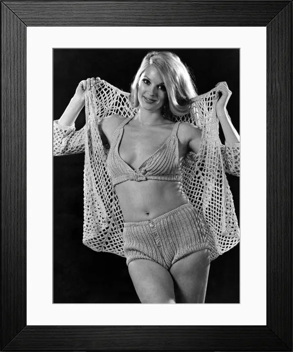 Framed Print : Maltese Fishermens nets inspired the openwork pattern of this hand-crocheted beach