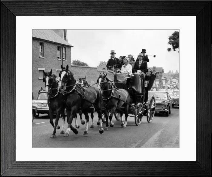 Framed Print : Royal Ascot today. Horse power. June 1966 P017684