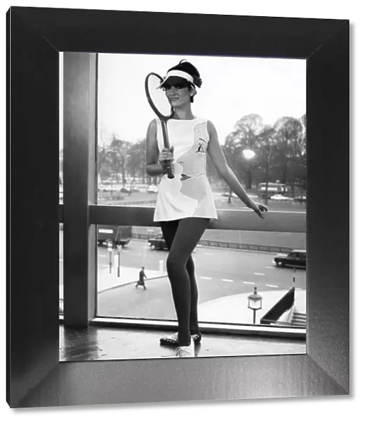 Teddy Tinlings international trend-setting collection of tennis wear for 1967 brings