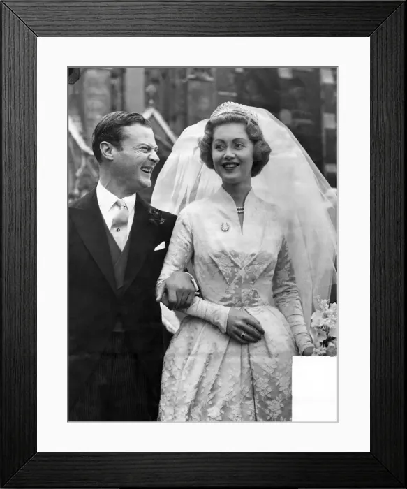 Framed Print : Easter wedding at St. Margaret s, Westminister of Miss Judy Nelson aged 27