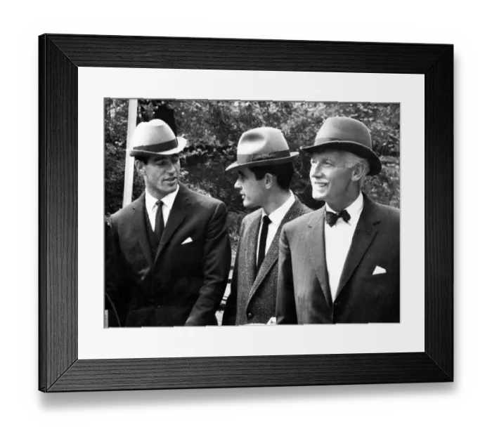 Framed Print : Fashion 1960s. These hats are from a new range called Comet Framed Print : Fashion 1960s. These hats are from a new range called Comet