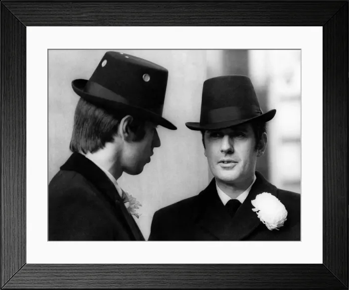 Framed Print : Fashion 1960s. On Tuesday (5-12-67) Lord John presented a collection of 1968 hats named Framed Print : Fashion 1960s. On Tuesday (5-12-67) Lord John presented a collection of 1968 hats named