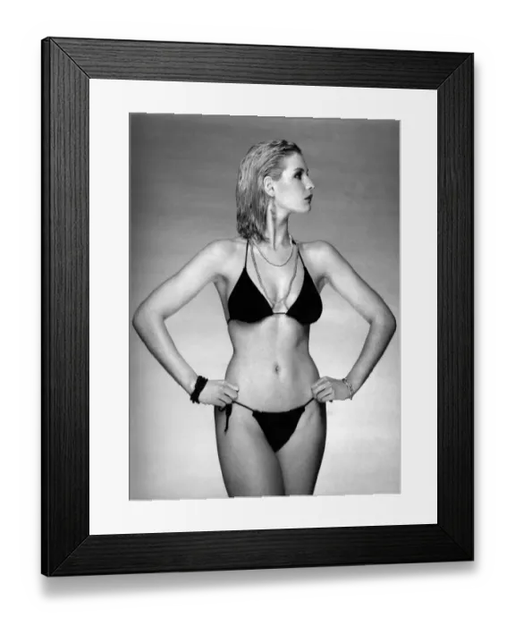 Framed Print : Fashion - Beachwear. Summers coming!. The jet set are already soaking up