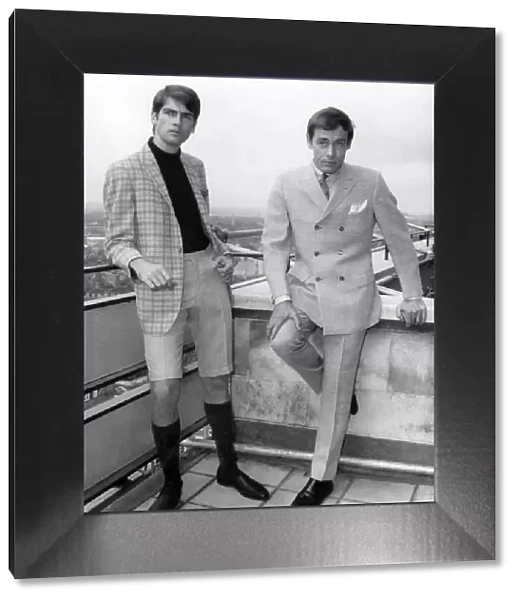 Fashion 1960s. The latest collection of mens suits and casual wear from Sweden