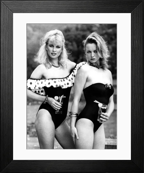 Framed Print : Fashion - Beachwear: Slink or Swim. No need to go in off the deep end