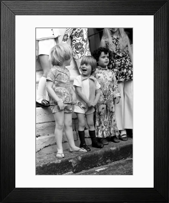 Framed Print : Its a pretty spring for children at Tick-A-Tee with a collection of super swinging Framed Print : Its a pretty spring for children at Tick-A-Tee with a collection of super swinging