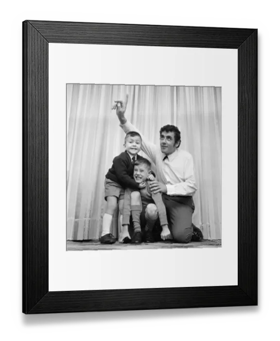Framed Print : Children Humour: The youngest ref of wrestling Brian Dixon, 21