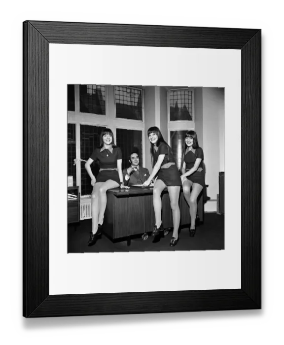 Framed Print : The singing Karlins Evelyn, Elaine, and Linda have just helped make a new record for Framed Print : The singing Karlins Evelyn, Elaine, and Linda have just helped make a new record for