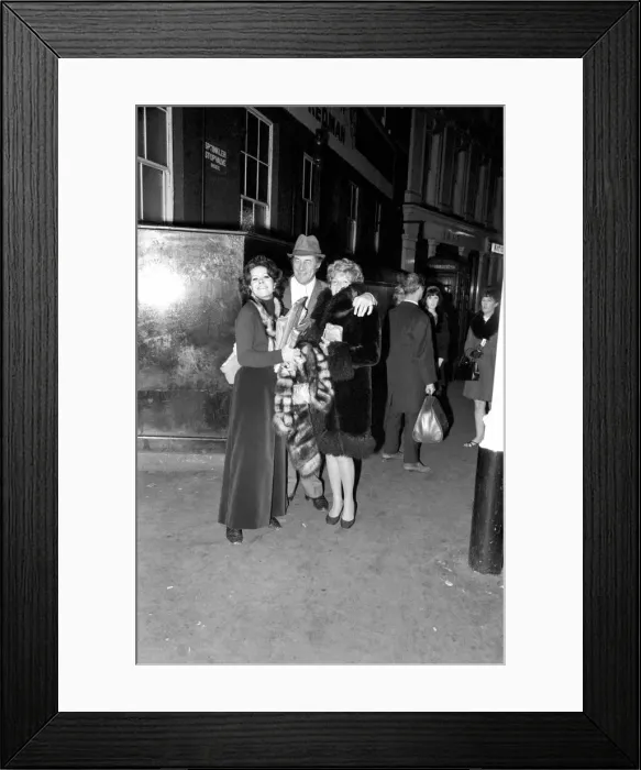 Framed Print : Entertainment actors Rex Harrison with his wife Rachael Roberts (left