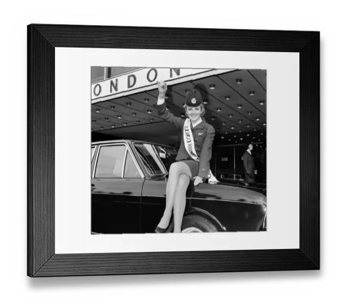 Framed Print : BEAs Personality Girl, Heathrow Airport stewardess Heather Angus (21 Framed Print : BEAs Personality Girl, Heathrow Airport stewardess Heather Angus (21