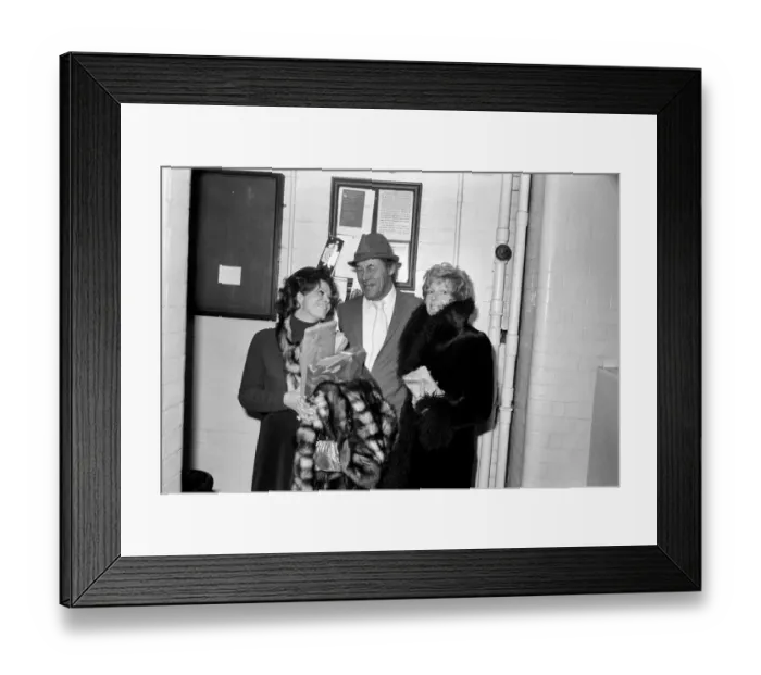 Framed Print : Entertainment actors Rex Harrison with his wife Rachael Roberts (left