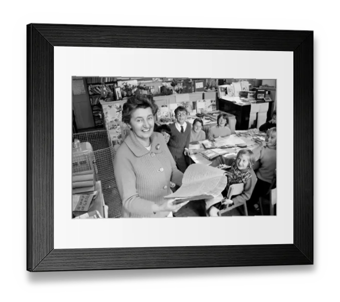 Framed Print : Victorian School feature. High Bray School, Brayford, North Devon