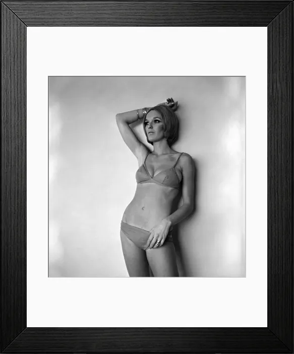 Framed Print : Woman poses for pictures modeling a bikini. November 1969 Z10947-004 Framed Print : Woman poses for pictures modeling a bikini. November 1969 Z10947-004