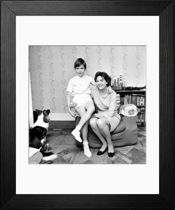 Framed Print : A woman and her boy at home. November 1969 Z11231 Framed Print : A woman and her boy at home. November 1969 Z11231