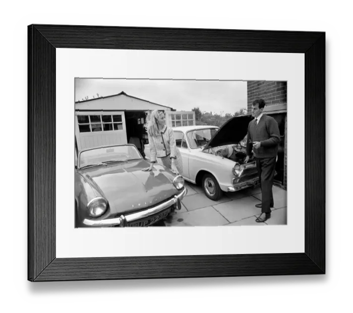 Framed Print : Models pose for a Lolly Dolly wives feature in Manchester
