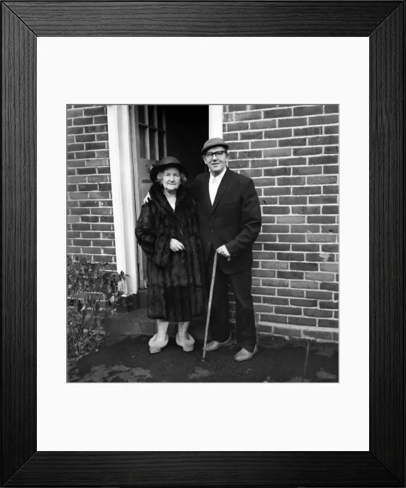 Framed Print : People old couple. Elderly man and woman at their home. November 1969 Z11170 Framed Print : People old couple. Elderly man and woman at their home. November 1969 Z11170