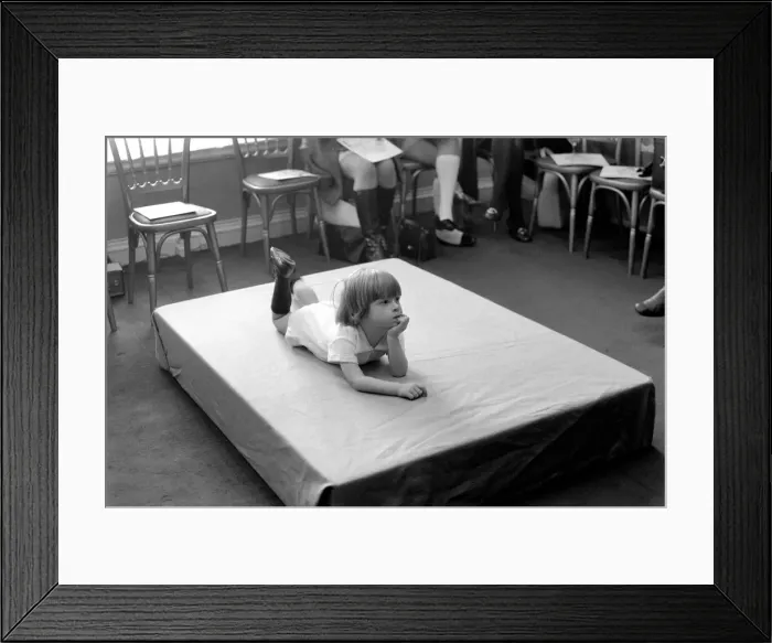 Framed Print : Its a pretty spring for children at Tick-A-Tee with a collection of super swinging