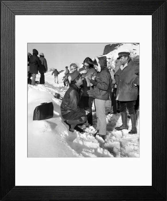 Framed Print : Actors, make-up girls and technicians have never worked in such conditions before