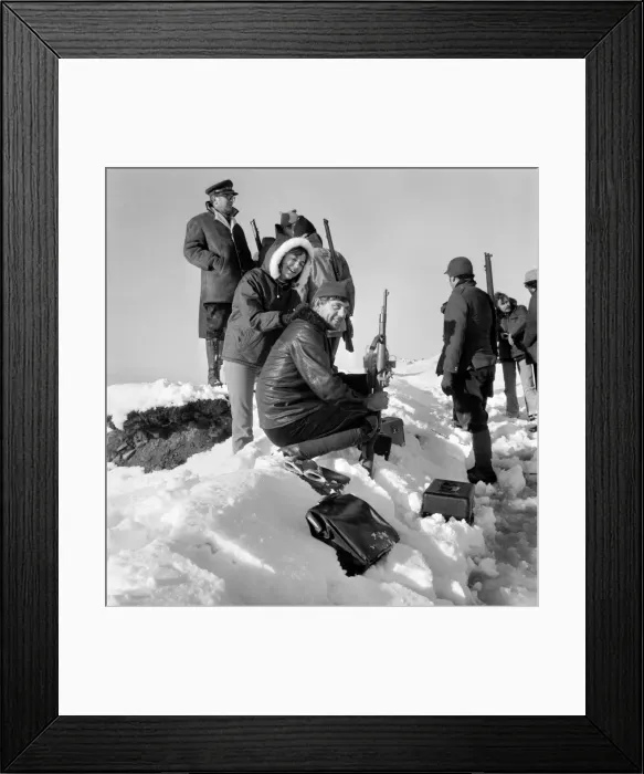 Framed Print : Actors, make-up girls and technicians have never worked in such conditions before