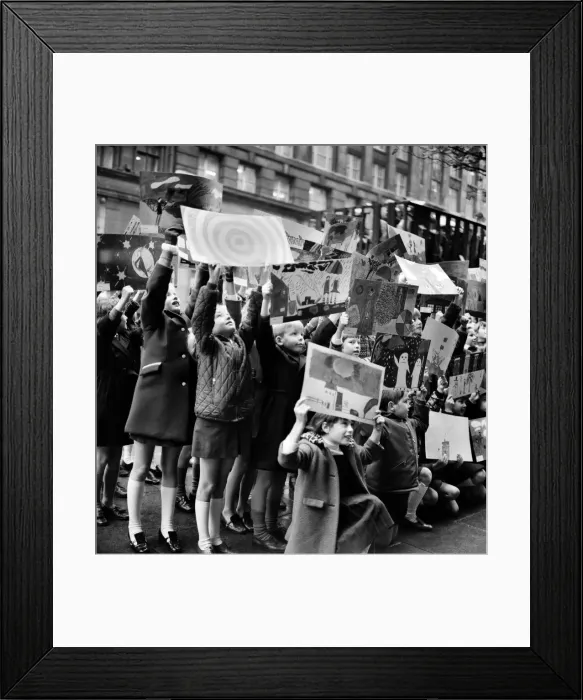 Framed Print : Children from The Glebe Primary School, Sussex Road, invited to illustrate 16 different
