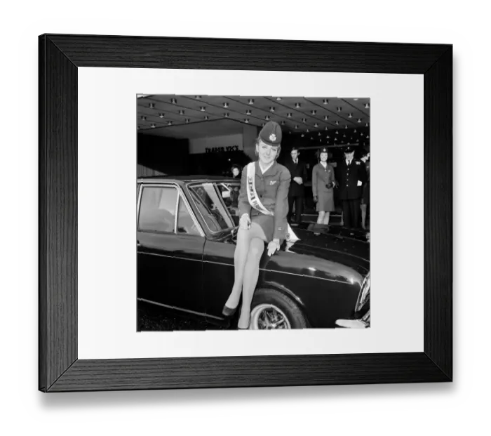 Framed Print : BEAs Personality Girl, Heathrow Airport stewardess Heather Angus (21