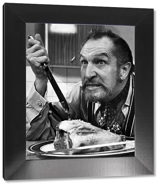 Vincent Price, the 'horror king', before starting the series. July 1970 P011455