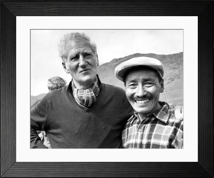 Framed Print : Everest men reunion. The reunion at the Pen-y-Grwd training base at Capel
