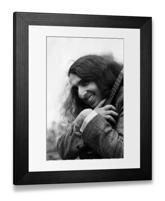 Framed Print : Tiny Tim (born Herbert Khaury) on the roof of the Playboy Club complete with ukelele