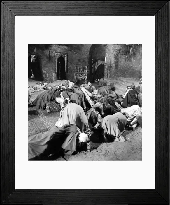 Framed Print : Scene from the set of the new Hammer House of Horror film The Hellfire Club
