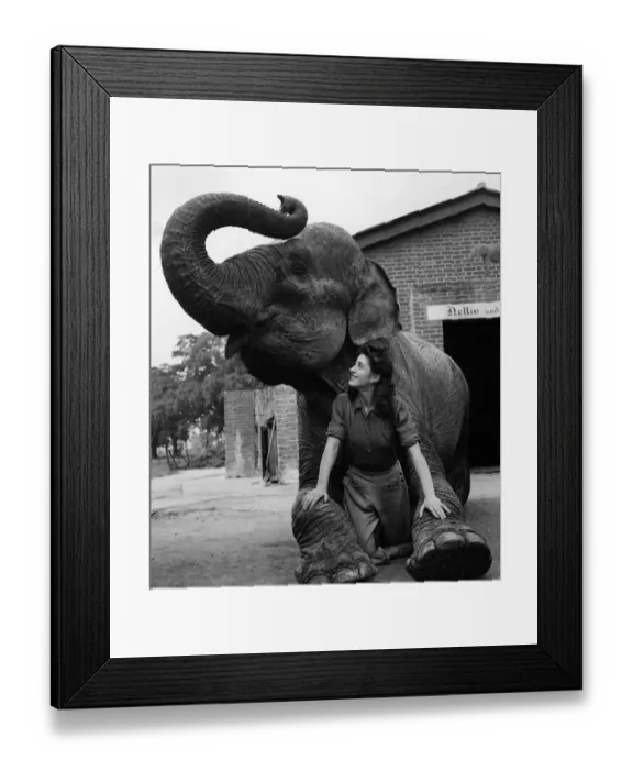 Framed Print : The treatment over, client and beauty culturist pose together to show what a success its