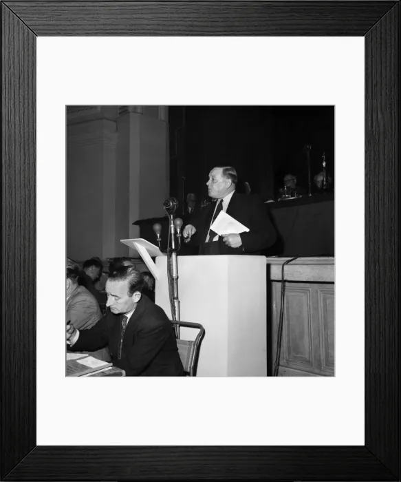 Framed Print : Mr. Ted Hill of the Boilermakers Union. September 1953 D5633-002 Framed Print : Mr. Ted Hill of the Boilermakers Union. September 1953 D5633-002