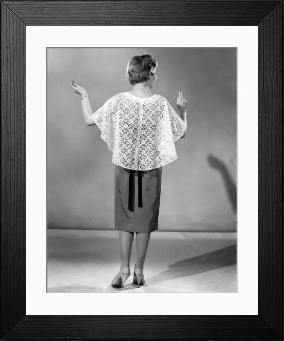 Framed Print : Clothing Fashion. October 1958 P011135 Framed Print : Clothing Fashion. October 1958 P011135