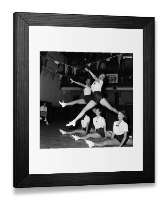 Framed Print : Dance: The Palladium Tiller Girls rehearsed the dance routine at the Paddington Boys Club Framed Print : Dance: The Palladium Tiller Girls rehearsed the dance routine at the Paddington Boys Club