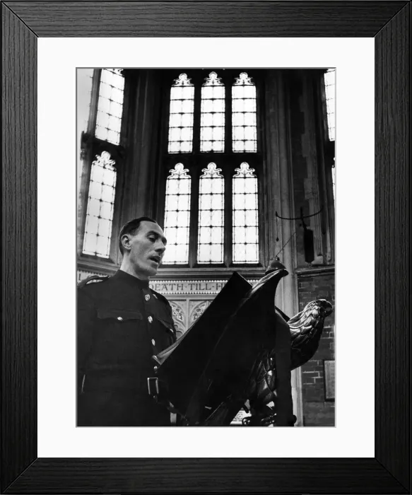 Framed Print : National Fire Service in their own church within the fire station at St Framed Print : National Fire Service in their own church within the fire station at St