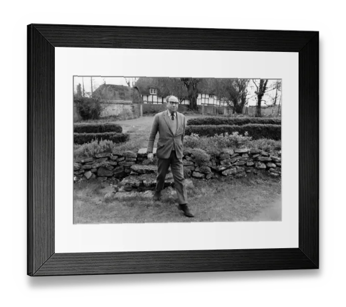 Framed Print : Mr. Roy Jenkins, at his country home at East Hendred, Berks. April 1969 P011424