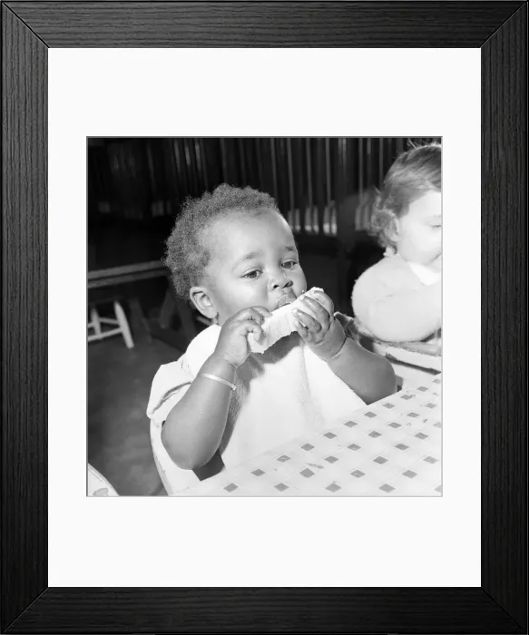 Framed Print : Children expressions at the London County Council day nursery at Cold Harbour Lane Framed Print : Children expressions at the London County Council day nursery at Cold Harbour Lane