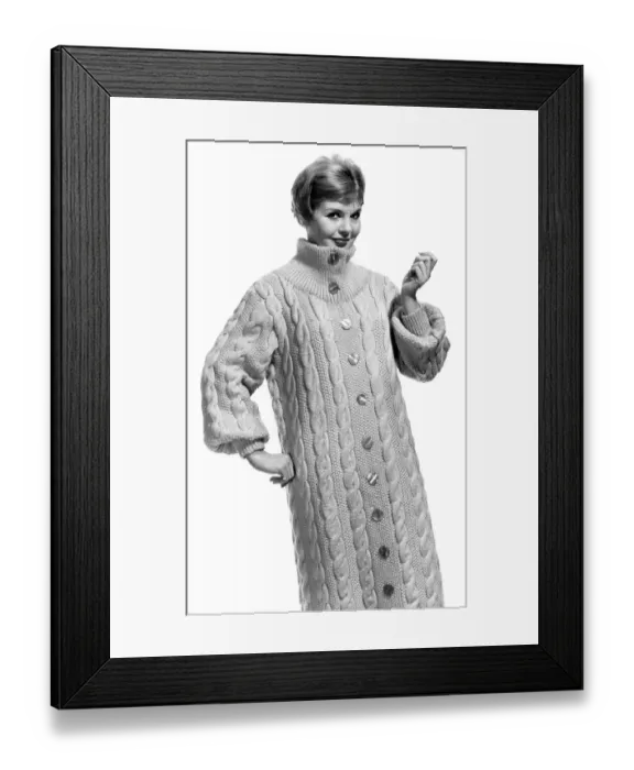 Framed Print : Reveille Coat Fashion. April 1958 P011132 Framed Print : Reveille Coat Fashion. April 1958 P011132